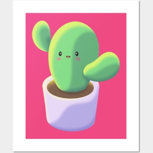 Happy Little Cactus Posters and Art